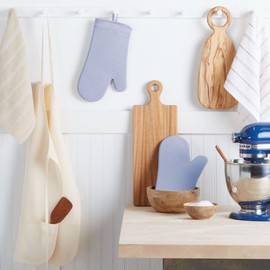 KitchenAid - Juego de Manoplas de Horno de Silicona Suave acanaladas, 2 Unidades, 19 x 33 cm