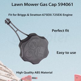 Amavoler Lawn Mower Gas Cap 594061 Replacement Part Fit for Briggs & Stratton 675EXi 725EXi Engine.