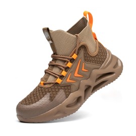 TAERDUN Breathable Steel Toe Boot for Men Comfortable Work Safety Shoes, Industrial & Construction Shoes, Indestructible Shoes,Size9.5 Brown 331