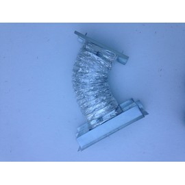 Base Board Vent Under Cabinet Toe Kick Ducting Kit (Important! Please Check The Location of Venting Boot/Hole in Your Home to Make Sure You Need This Version)