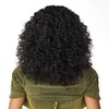Willoghsa HD Lace Front Wig with Middle Parting Curly Large
