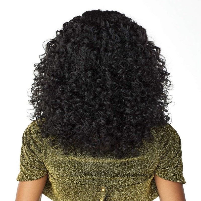 Willoghsa HD Lace Front Wig with Middle Parting Curly Large