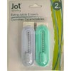 Jot Writing Jot Pastel Retractable Large Eraser - 2 ct,