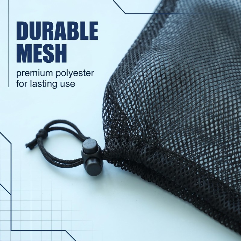 PYRUVAE 9 Pezzi Sacchetti a Rete con Coulisse in Nylon