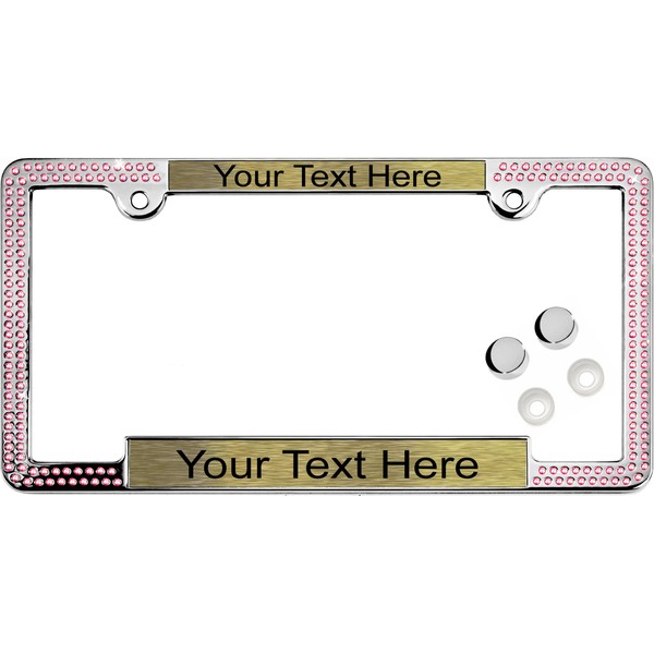 Bling, Rhinestones - Personalized with Custom Text Design Laser Engraved