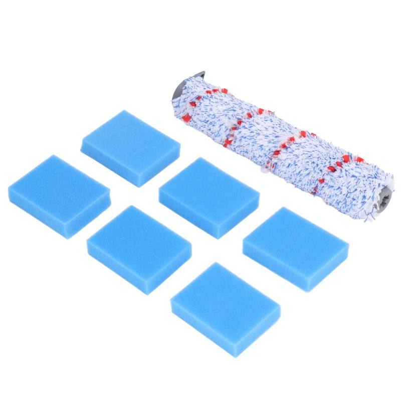 Brush Roller Filter Sponges Set for HF10E‑01 Vacuum Cleaner Part
