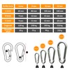 MyIdeaz Carabiner Snap Lock Set of 10-60mm x 6mm Carabiner