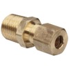 Anderson Metals 50068-0408 Brass Tube Fitting, Connector, 1/4" Compression x