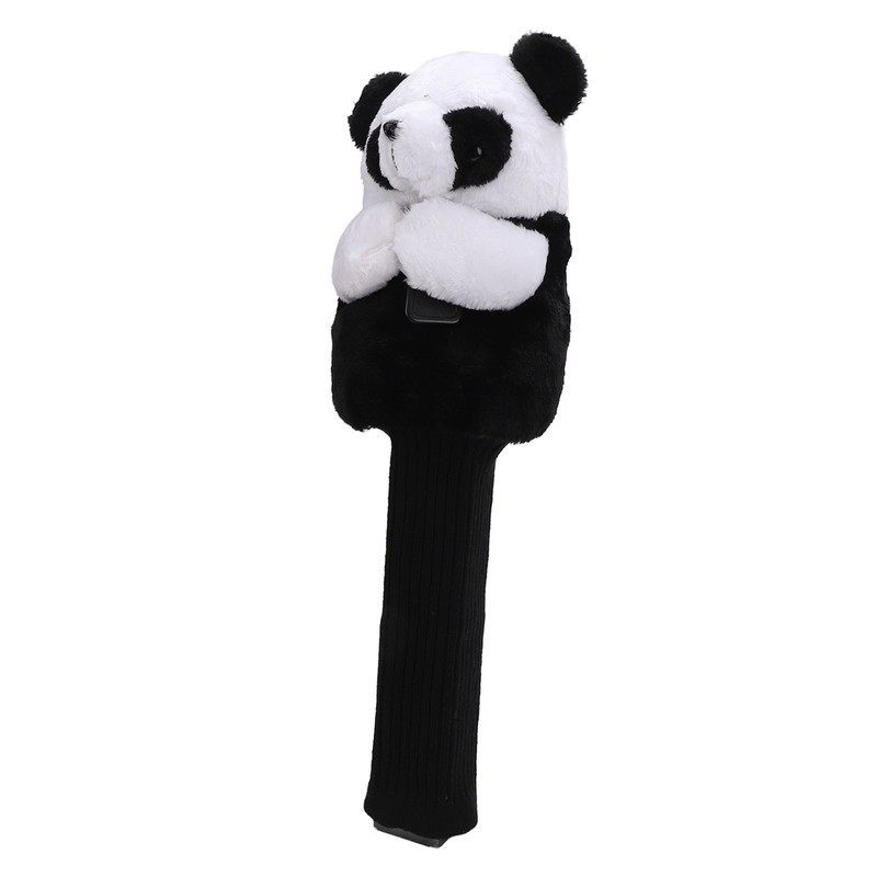 Golf Club Head Cover Plush Easy Cleaning Cute Panda Golf