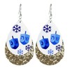 Hanukkah Acrylic Dangle Earrings Set for Women Menorah Dove Star