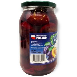 Belveder Plum Compote, No Preservatives Added, Non-GMO, Gluten Free and Vegan 31.74 Oz Pack of 1