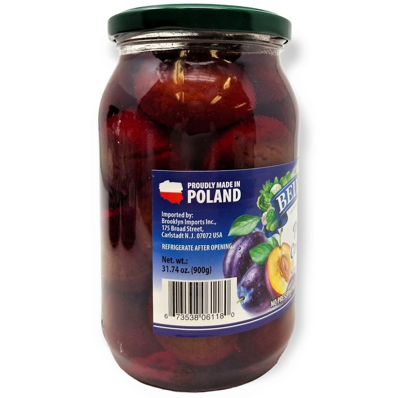 Belveder Plum Compote, No Preservatives Added, Non-GMO, Gluten Free and