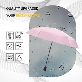 Adjustable Steering Angle, Clip-On All-Round Protection, Convenient and Lightweight, for Sun Protection Lightweight, Easy to Install, Stroller Umbrella, Baby Umbrella Stroller Accessory. (Pink)