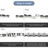 Bicycle Chain 9 Compartments Stainless Steel Single Speed Bicycle Chain