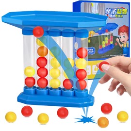 KERANEET Bouncing Ball Table Game Bounce Ball Tabletop Games Table Games 4 Winning Bouncing Ball Game for Children Interactive Birthday Party Games