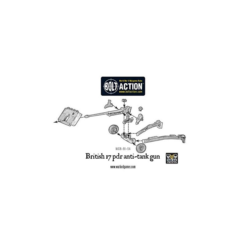 British Army 17 pdr Anti-tank Gun, 28mm Bolt Action Wargaming