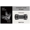 bikesmart Token T47 Threaded Bottom Bracket Black for Shimano 24mm