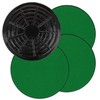 COM-FOUR® 4 x coasters with felt, felt gliders for vases,