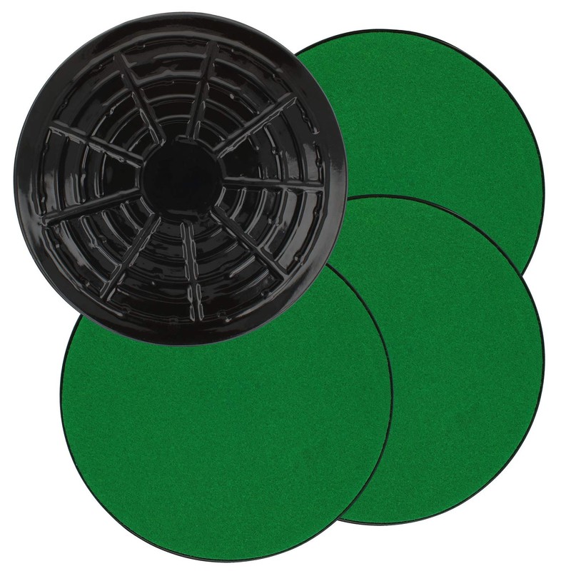 COM-FOUR® 4 x coasters with felt, felt gliders for vases,