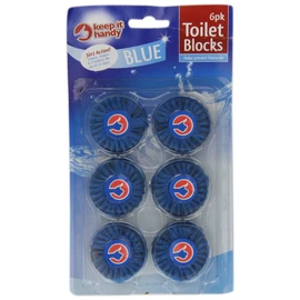 Keep It Handy Blue Flush x 6 (Pack of 8, Total 48 Blocks)