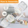 GZLCEU Manual Nut Mill, Small Nut Mill with Hand Crank