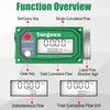 2" Digital Turbine Fuel Flow Meter, 15.8–132 GPM Inline NPT