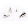 Nisorpa 100PCS Metal Studs Rivet Bullet Spike Cone Screw Punk