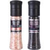 Soeos Whole Black Peppercorns, 6.7oz (190g) and Himalayan Pink Salt,