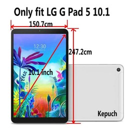 Kepuch Custer Case for LG G Pad 5 10.1 FHD, Smart PU Leather Protective Case Cover for LG G Pad 5 10.1 FHD - Blue