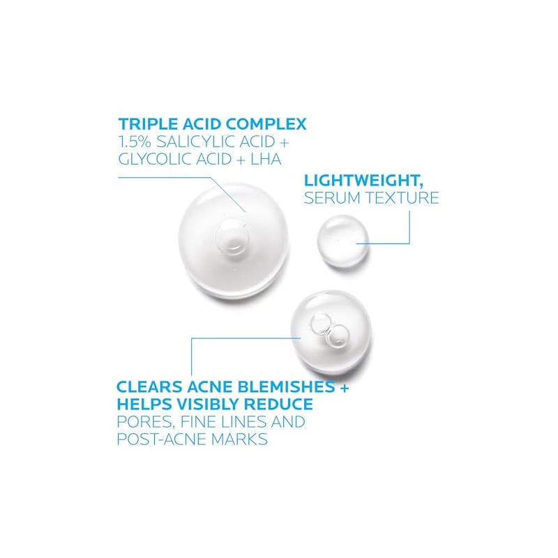 La Roche-posay Effaclar Pore-refining Anti-wrinkle Serum, 1.01 Fluid Ounce