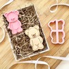 LissieLou Cutesy Sitting Teddy Bear Cookie Cutter and Stamp Baby