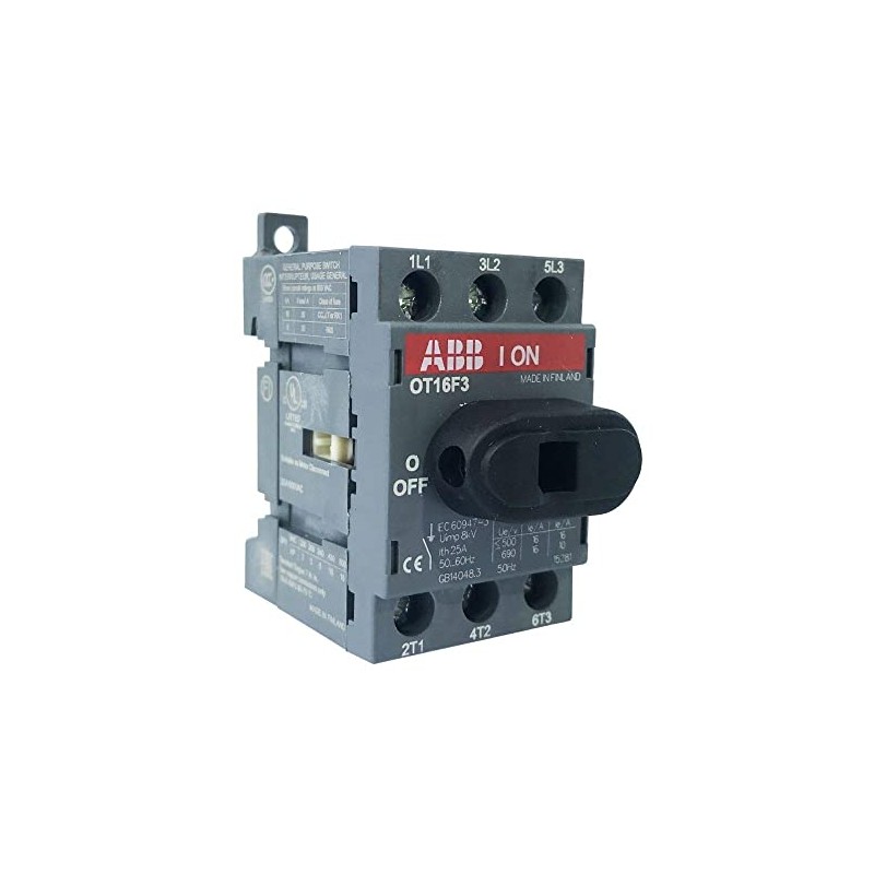 ABB OT16F3 Disconnect Switch, NON-Fused, 16A