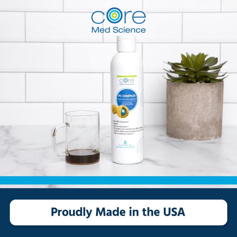 Core Med Science Phosphatidylcholine Supplement, Liposomal PC Complex (8 Fl