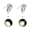 HHTUN Mini Downlight DC12V 1W 4000K 9 Pack Silver Shell,