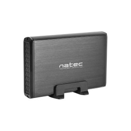 Natec Genesis nkz-0448 HDD Enclosure 3.5 "Black HDD/SSD Enclosure – Enclosures (3.5, Serial ATA HDD/SSD, 3.0 (3.1 Gen 1), HDD Enclosure, Black, Aluminium)