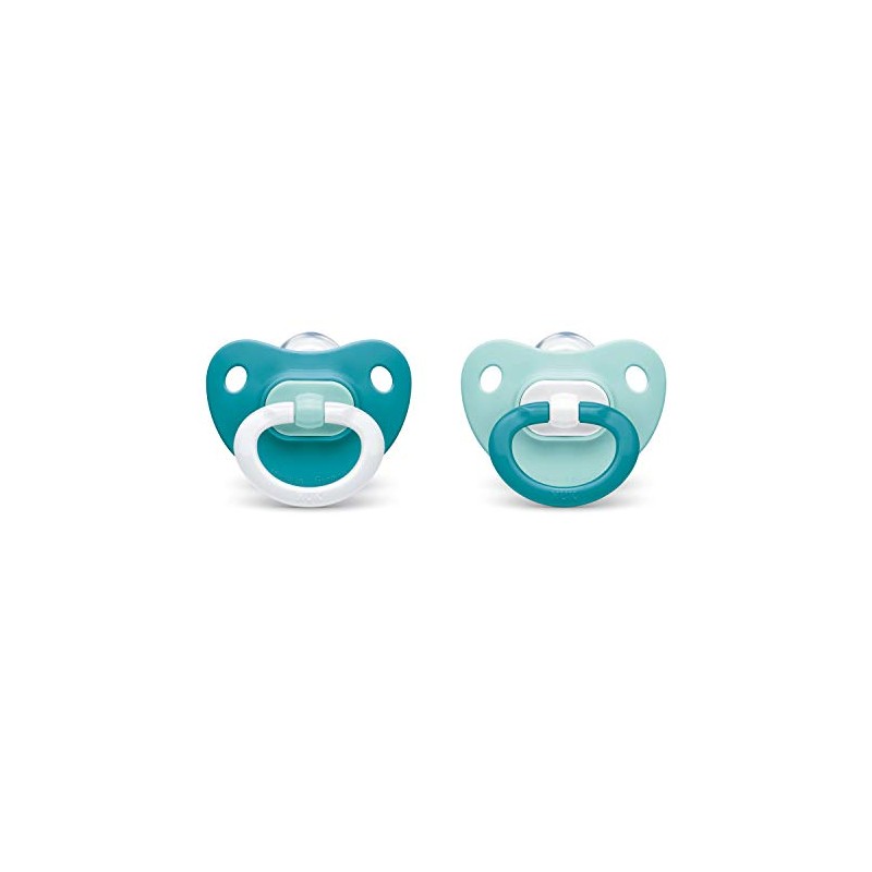 NUK chupetes ortodónticos, Niño, 0-6 Months (Pack of 2)