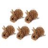 OATIPHO 5Pcs Plush Rabbit Hair Clips Soft Bunny Barrettes for