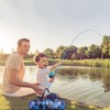 Gamashino Kids Fishing Pole - Portable Telescopic Fishing Rod Reel