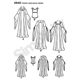 Simplicity Sewing Pattern 4940 Misses Costumes, N5 (10-12-14-16-18)