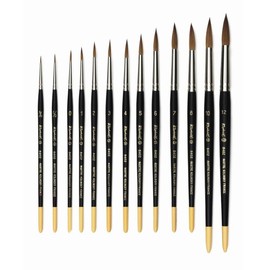 Raphael 8402 Kolinsky Round Watercolor Brush, No. 3/0