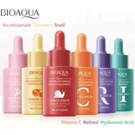 Bioaqua Kit 6 Serums Niacinamida Retinol Hialuronico Etc