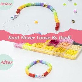 Jewelry Glue for Elastic String Bracelet String Elastic - 70g Clear Bracelet Glue Bead Glue for Bracelet Knots, Ideal for Bead Jewelry Making Supplies, Crafters and Designers