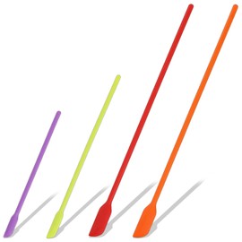 4Pcs Multifunctional Tiny Jar Scraper Spatula Non-Stick Long Handle Jar Spatulas Useful Mini Small Thin Kitchen Scraper for Narrow Bottle