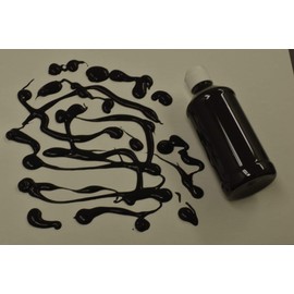 DirectGlow 16oz UV Blacklight Reactive Fluorescent Acrylic Paints (Black)