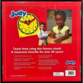 ORIGINAL JUDY CLOCK (In original box) Wood Construction & Moveable Plastic Hands