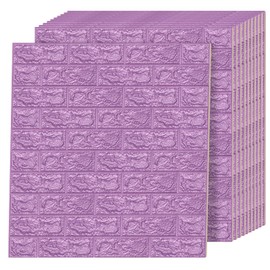 Art3d 64 Sq.FT 3D Self-Adhesive Foam Brick Wall Panels, Pink(11 Pack)