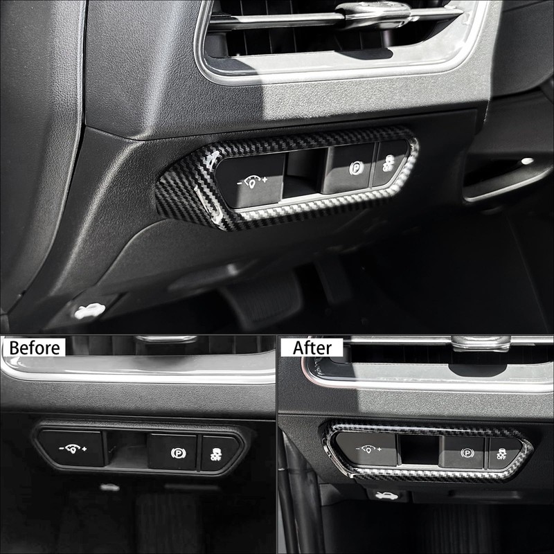 JUIVEEL Headlight Adjustment Switch Control Panel Cover Front Adjust Panel