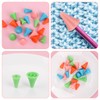 Pack of 20 Stitch Stoppers Colour Knitting Needles Point Protection
