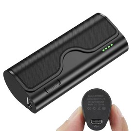 KeenPlus 64GB Magnetic Voice Recorder, 800H/35 Days Continuous Recording, Voice Activated Audio Recorder with Stereo Mic, Portable for Lectures, Meetings, Interviews (Black)