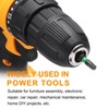 sourcing map 4pcs SQ3 Square Screwdriver Bit 1/4" Hex Shank